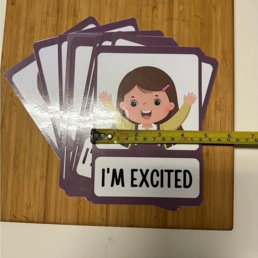 Emotions flash cards Girl​